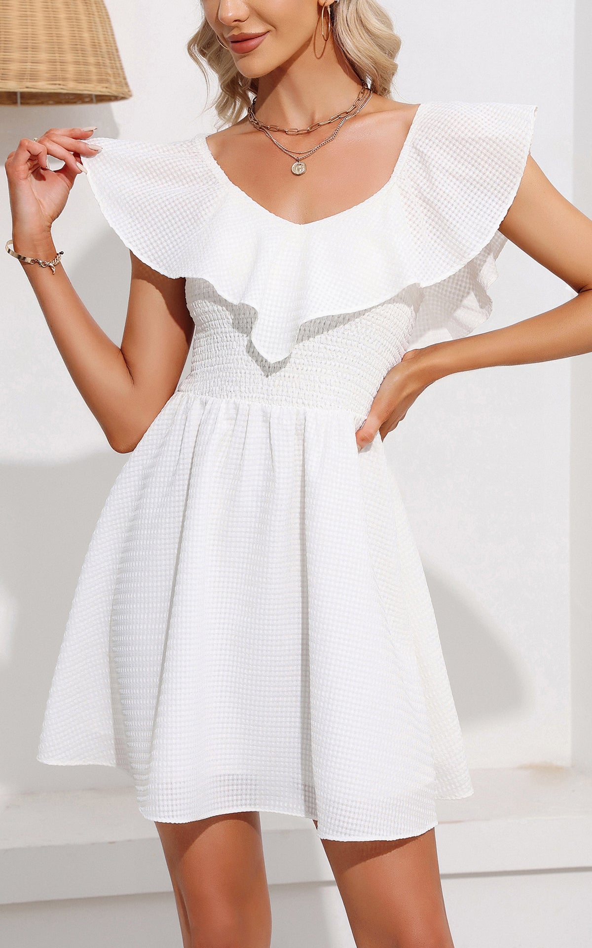 Summer Mini Sundress - Wedding Guest Party Dress