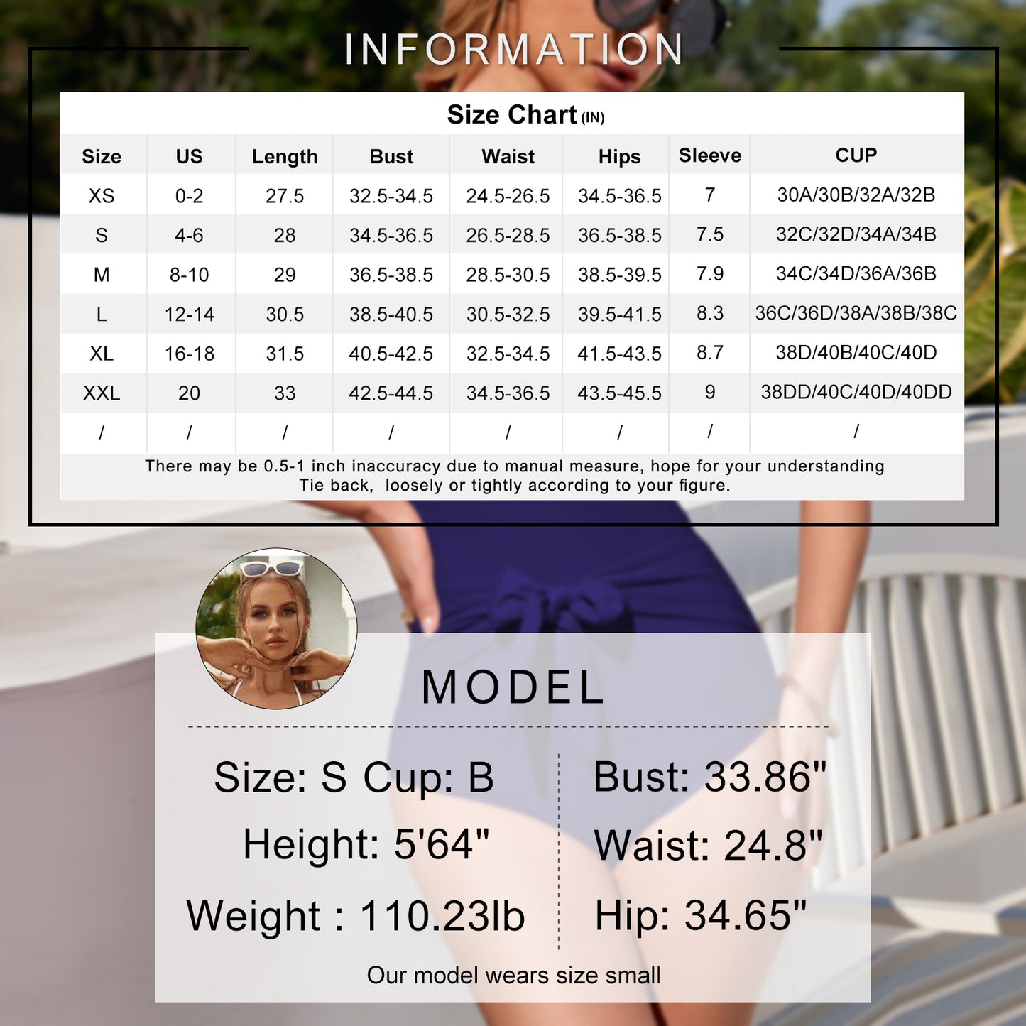 Exlura Women’s Tie Back One Piece Swimsuit Puff Short Sleeve Square Neck Swimwear High Cut Backless Bathing Suit