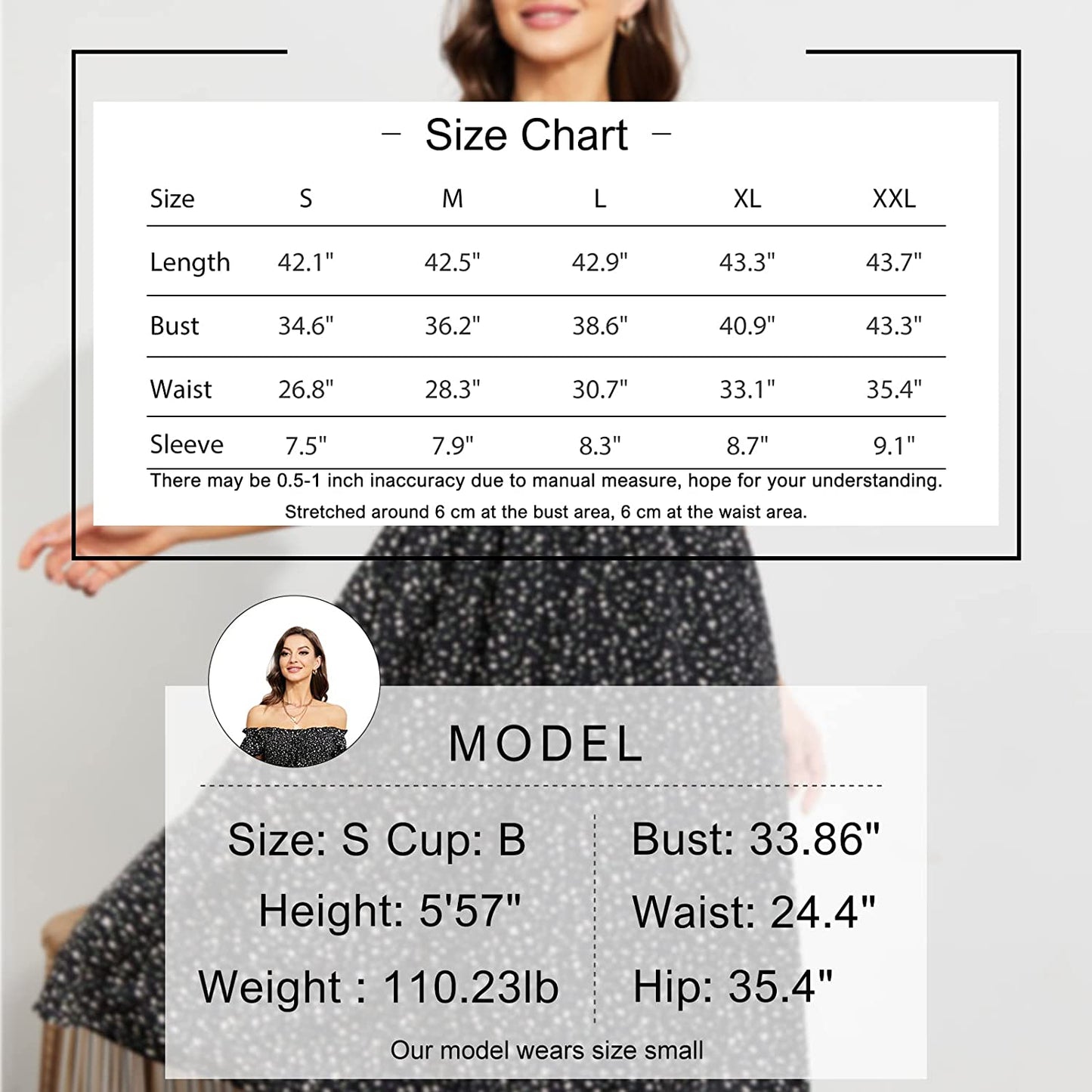 EXLURA Womens Square Neck Dress Puff Short Sleeve High Waist Smocked Ruffle Floral Sweetheart Neckline A-line Midi Dress