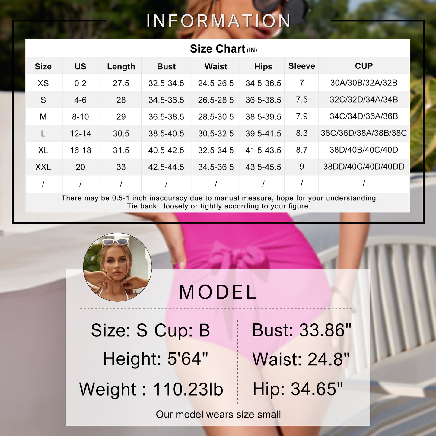 Exlura Women’s Tie Back One Piece Swimsuit Puff Short Sleeve Square Neck Swimwear High Cut Backless Bathing Suit