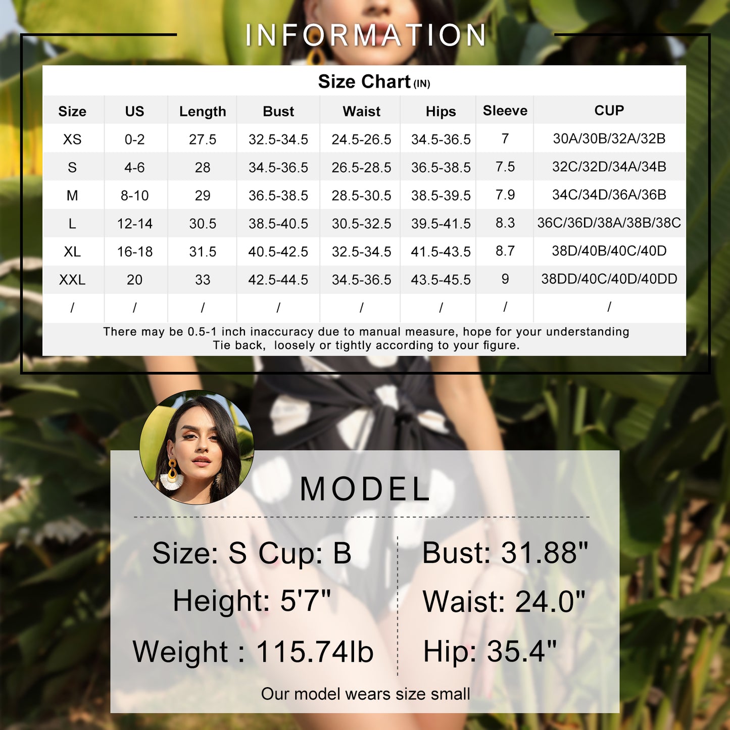 EXLURA Womens dots One Piece Swimsuit
