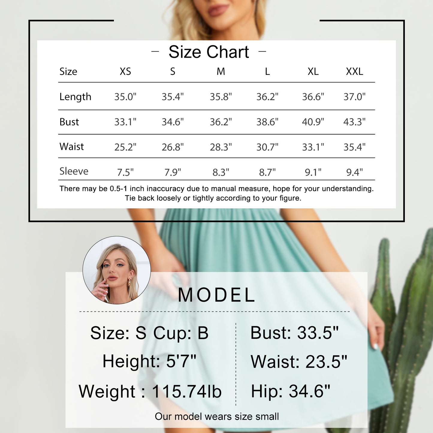 Exlura Women’s Short Sleeve Square Neck Skater Dress Backless Knit Tie Back High Waist Flowy Mini Dress