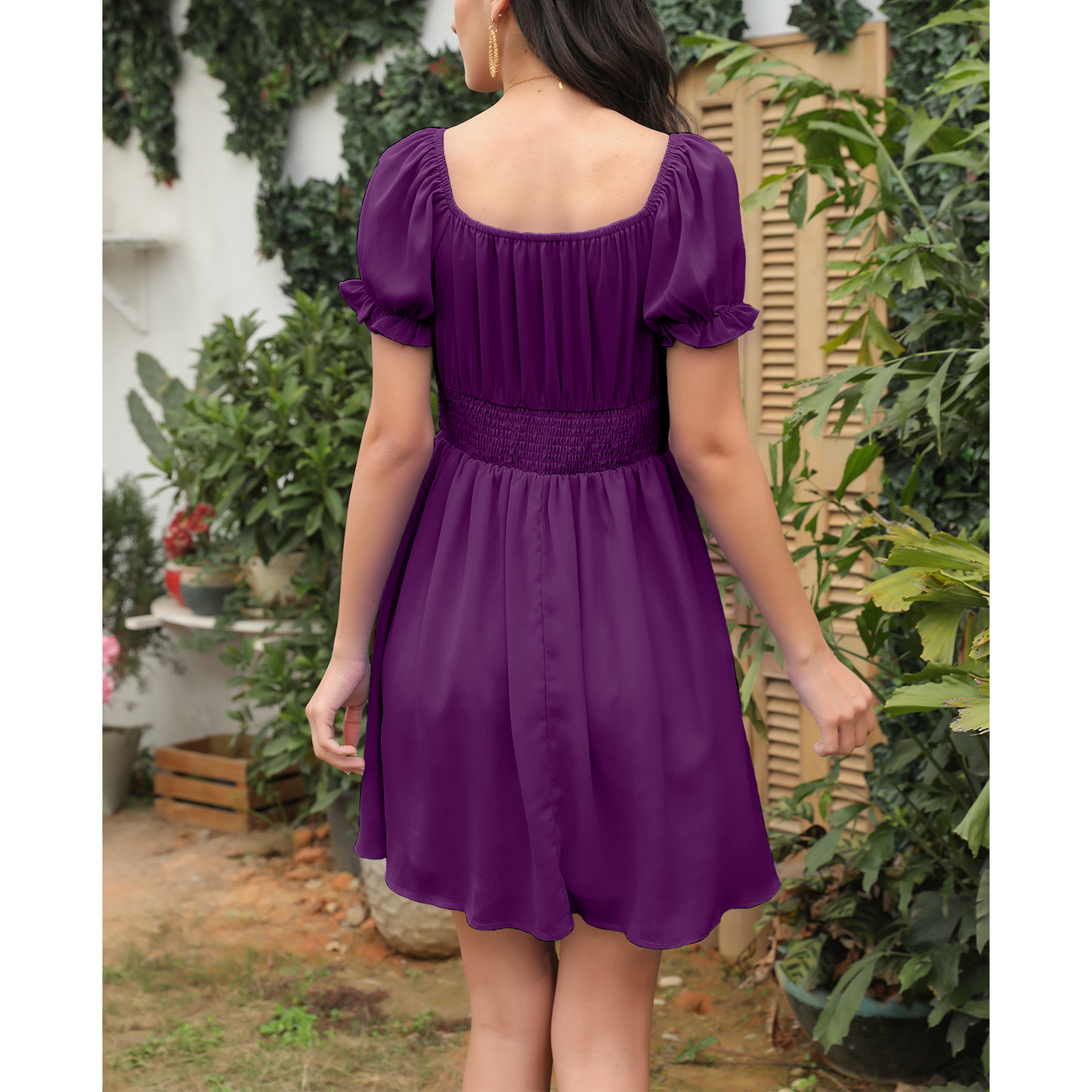 Ruched Ruffle Dress Off shoulder Sexy Summer Dress