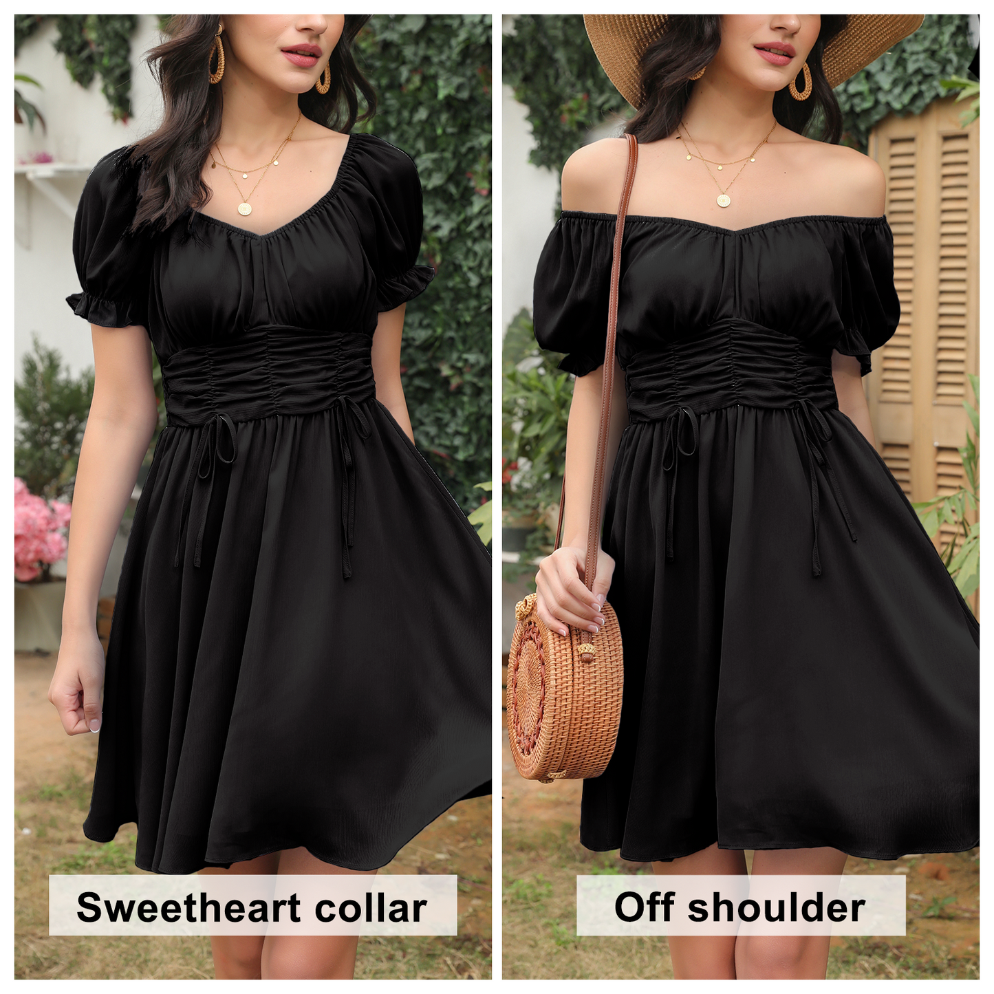 Ruched Ruffle Dress Off shoulder Sexy Summer Dress