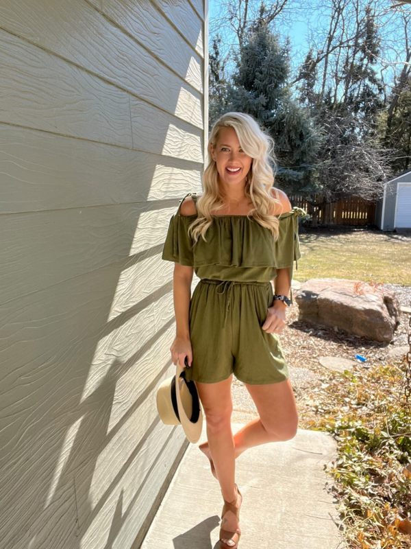 Exlura Women s Sexy Sleeveless Short Jumpsuit Off Shoulder Tie Waist