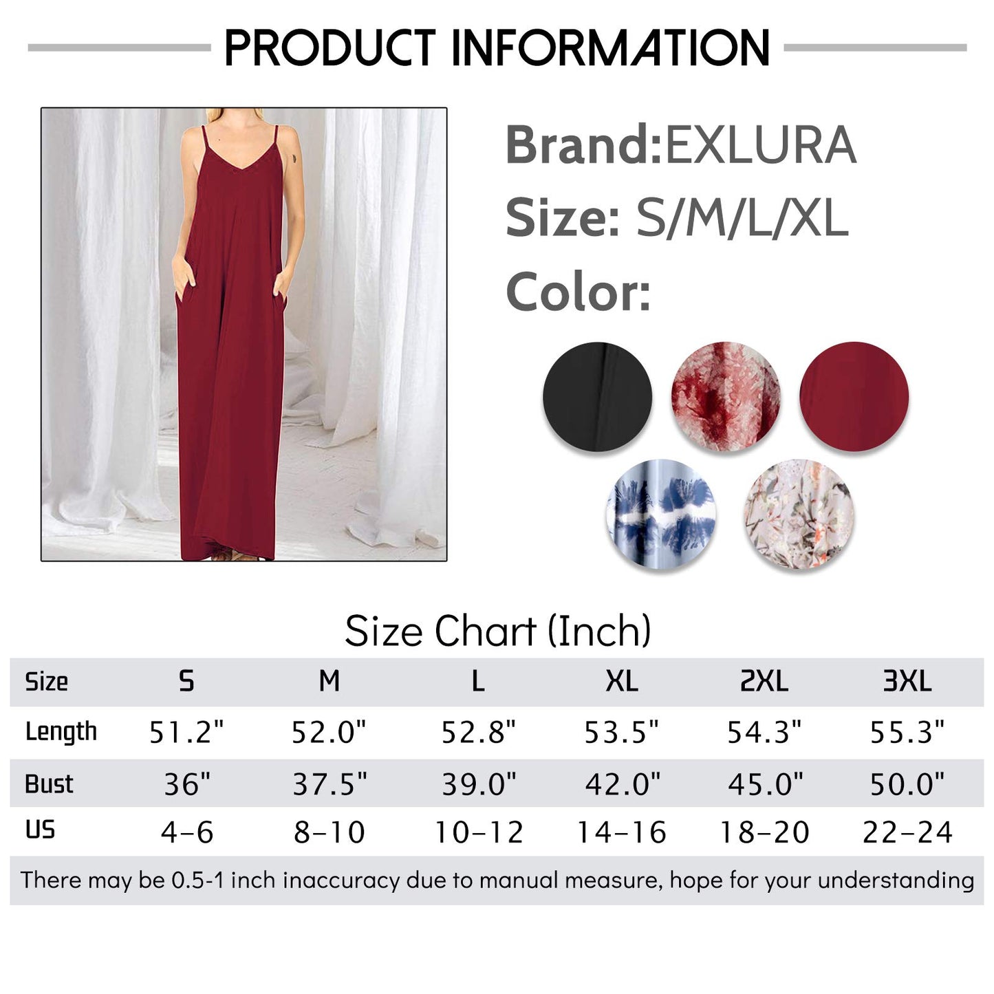 EXLURA Women's Tie Shoulder Scoop Neck Sleeveless Cami Split Maxi Dress T-Shirt Strappy Backless House Jersey Dress