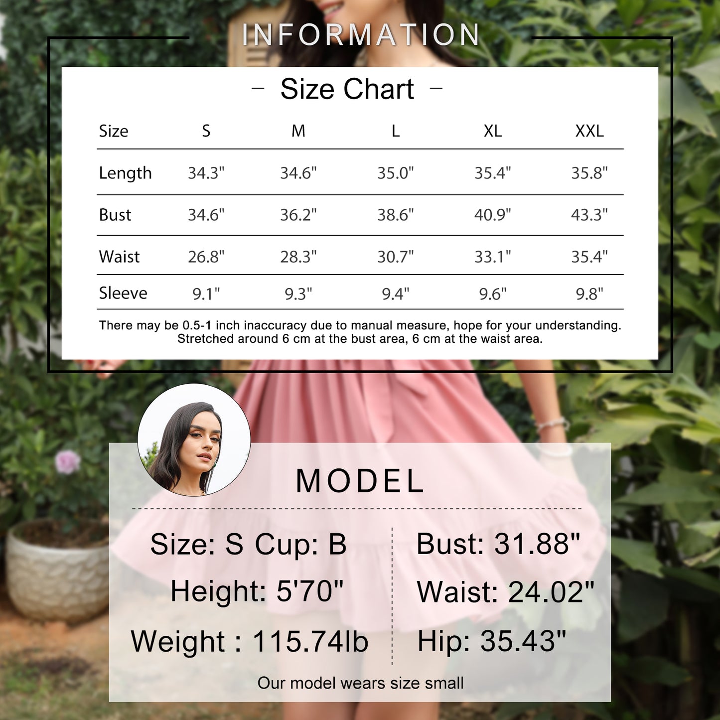 Exlura Women’s Sweetheart Neckline Ruffle Dress Smocked Belted Short Puff Sleeve Tie Waist Mini Dress Sundress