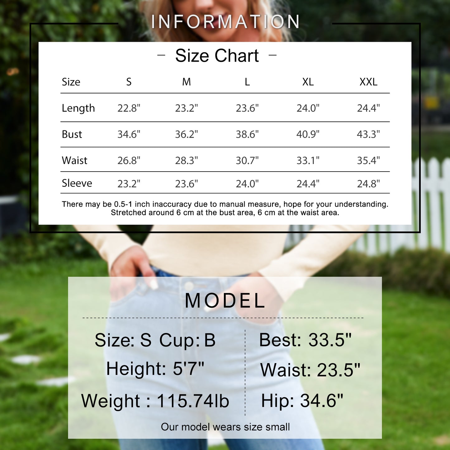 Exlura Women's Square Neck Ribbed Knitted Crop Sweater Long Sleeve Slim Fit Pullover Tops