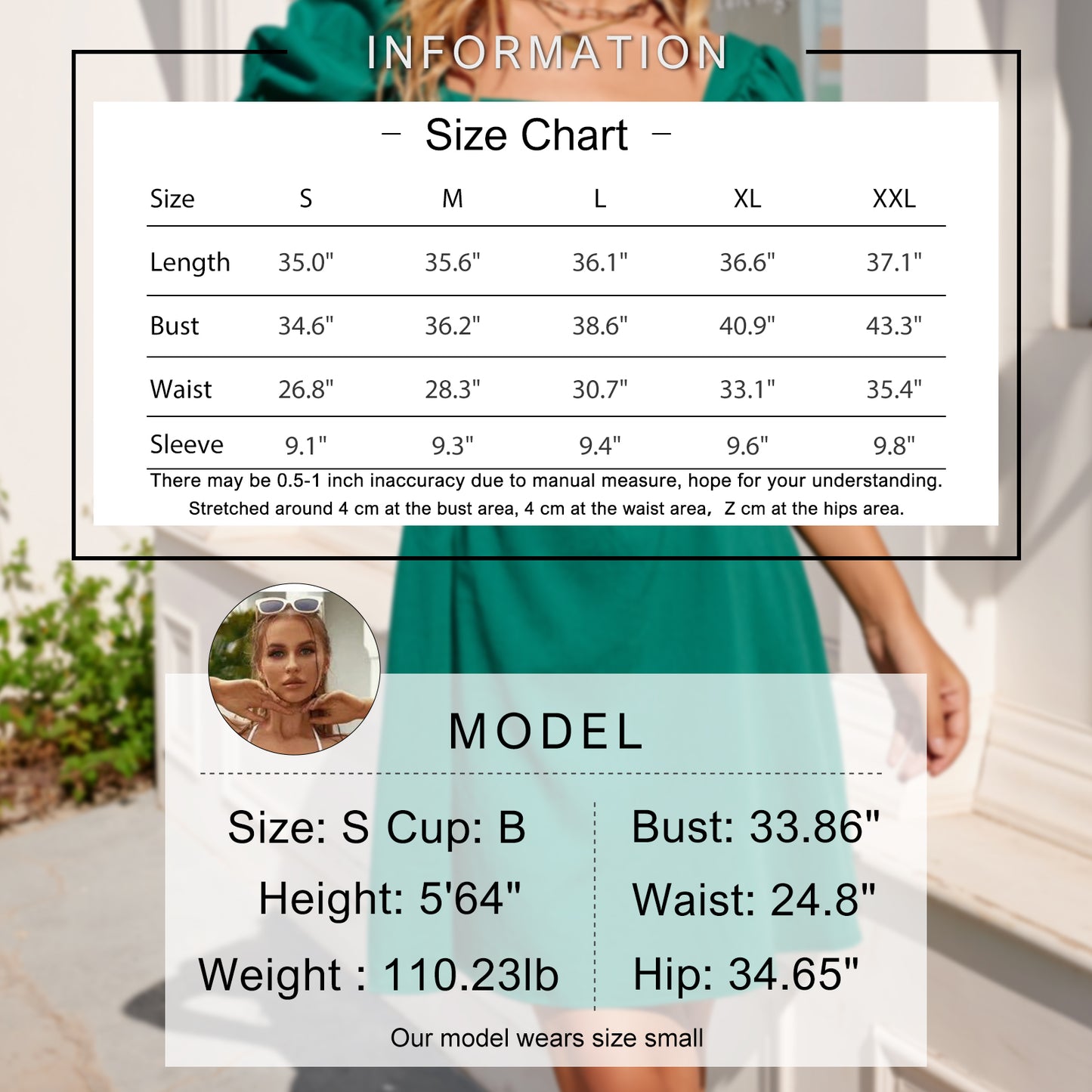 Exlura Women’s Backless Square Neck Party Dress Drawstring Tie Back Cut Out Puff Short Sleeve Club Mini Dress