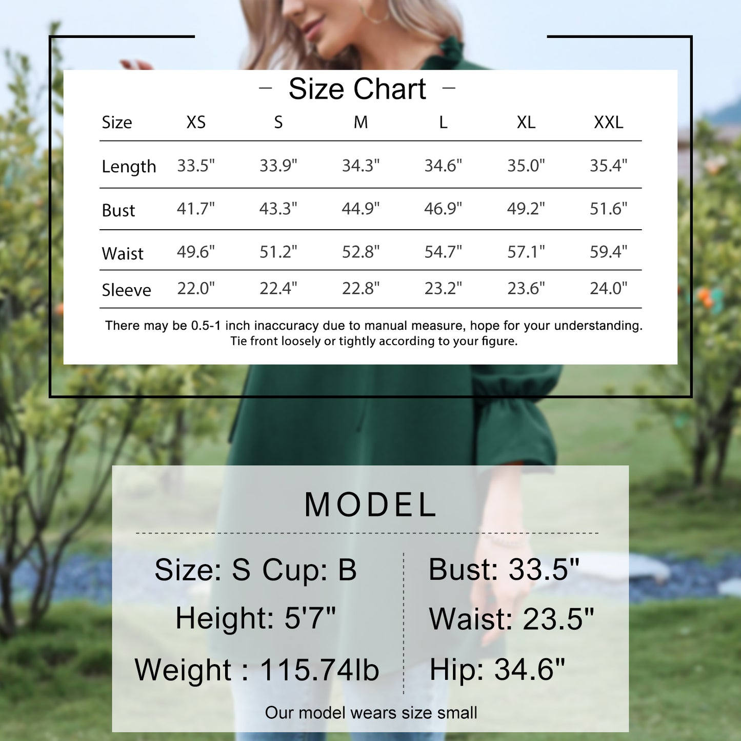 Exlura Women’s Vintage Casual Mini Dress Tie Front Ruffle Long Puff Sleeve Tunic Dress Cocktail Party Dress