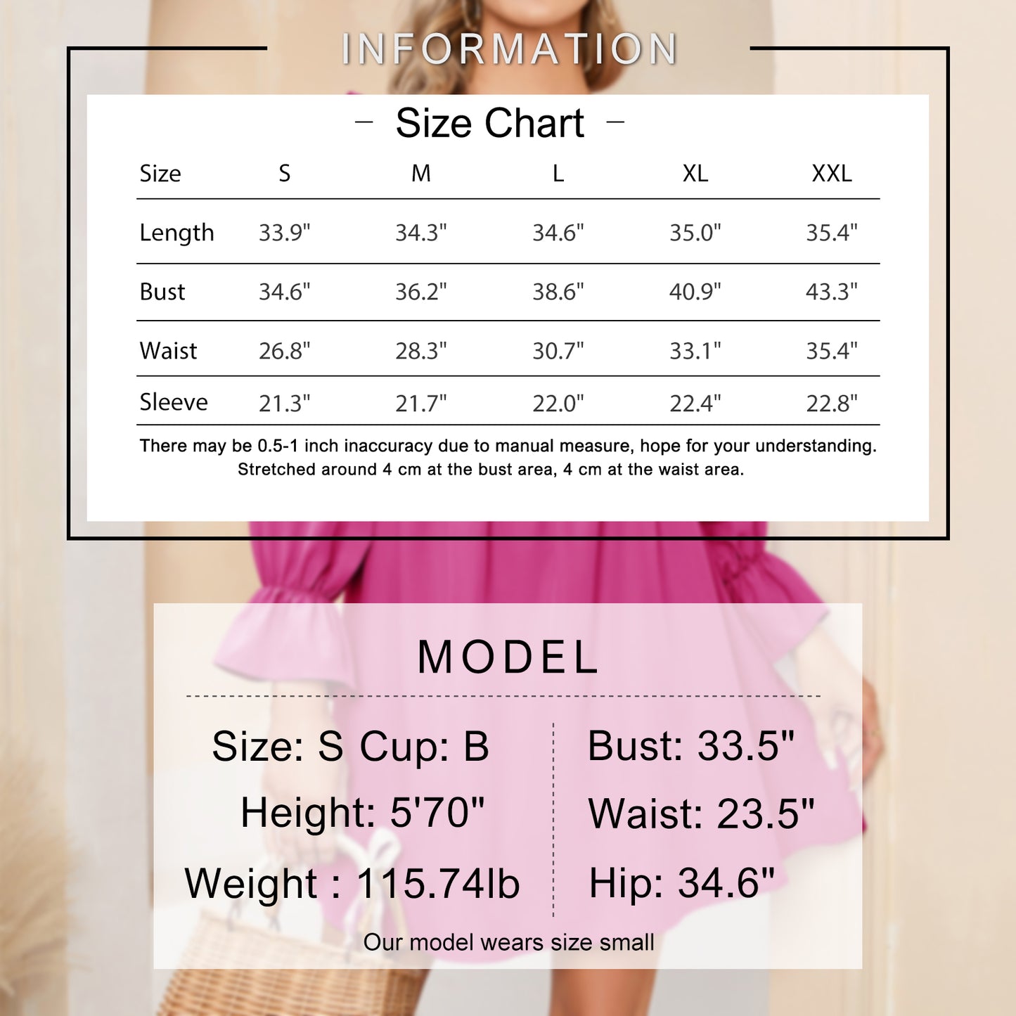 Exlura Women’s Bridal Shower Wedding Guest Dress Square Neck Long Sleeve Ruffle Dress Backless Tie Back Swing Dress Mini Short Dresses