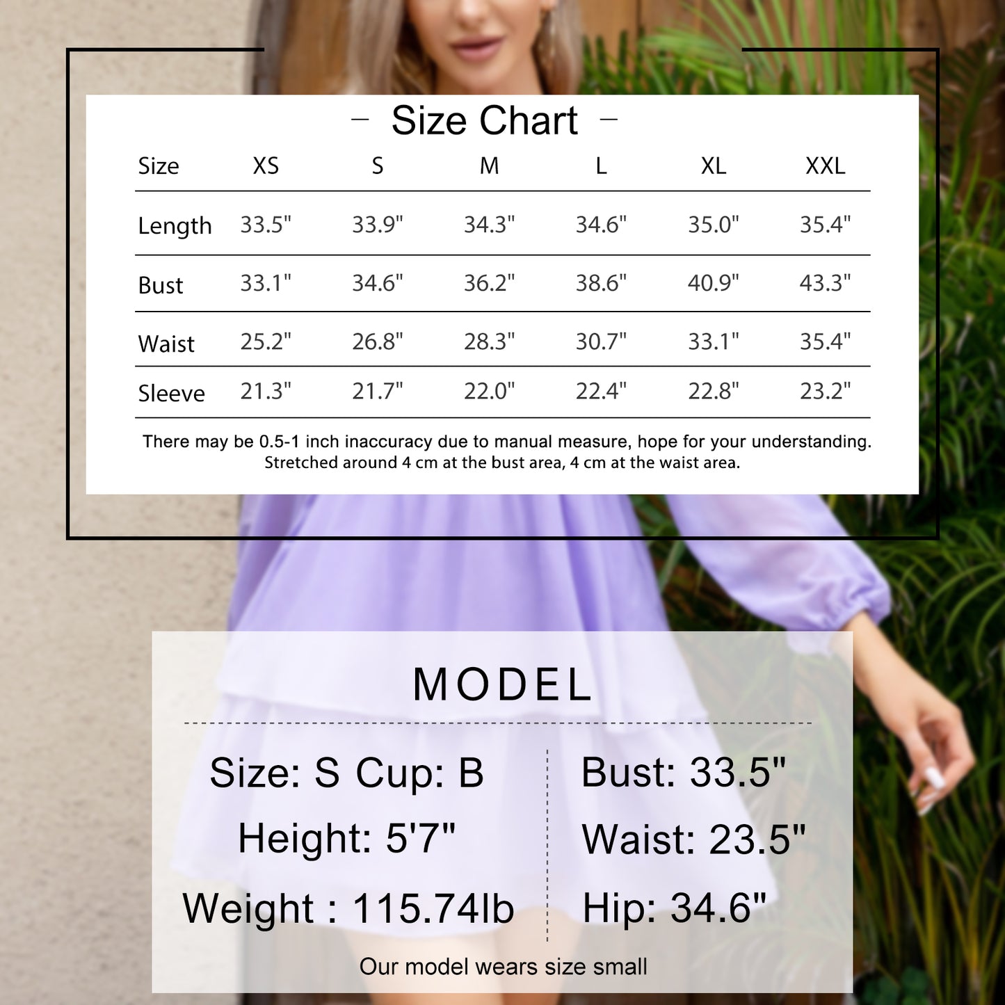 EXLURA Women’s Smocked Ruffle Mini Dress Square Neck Long Puff Sleeve Dress Casual Vintage Cocktail Wedding Dress