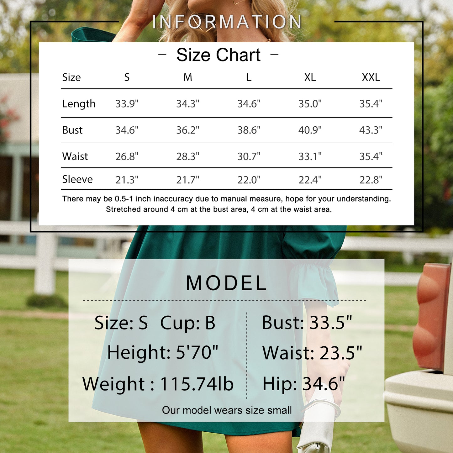 Exlura Women’s Bridal Shower Wedding Guest Dress Square Neck Long Sleeve Ruffle Dress Backless Tie Back Swing Dress Mini Short Dresses