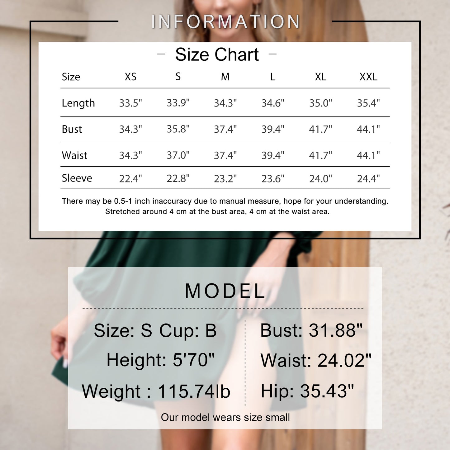 Exlura Women’s Casual Flowy Tunic Tshirt Dress V Neck Ruffle Long Puff Sleeve Dress Cocktail Party Mini Dress