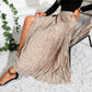 EXLURA Women's Floral Printed Chiffon Elastic High Waist Pleated Long Maxi Skirt