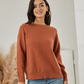 Exlura Womens Tie Back Backless Patchwork Lace Top Round Neck Long Sleeve Knit Pullover Sweater Sexy Casual Trendy Tops