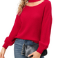 EXLURA Women’s Halter Chunky Pullover Sweater  Cut Out Long Puff Sleeve Knit Jumpers Tops Casual Trendy Tops