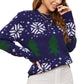 EXLURA Women’s Ugly Christmas Sweater Crew Neck Long Sleeve Chunky Pullover Sweater Casual Trendy Jumper Tops