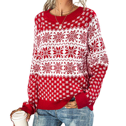 Exlura Unisex Patterns Reindeer Ugly Christmas Sweater