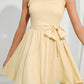 Summer Smocked Mini Sundresses - Belted Sleeveless
