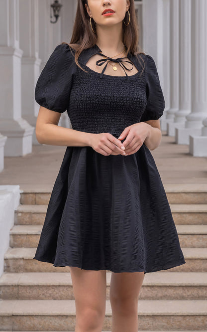 Summer Flowy Mini Dress - A Line Babydoll Party Dress