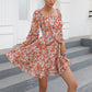 Tiered Square Neck Off Shoulder Smocked Skater  Sundress