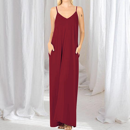 EXLURA Women's Tie Shoulder Scoop Neck Sleeveless Cami Split Maxi Dress T-Shirt Strappy Backless House Jersey Dress