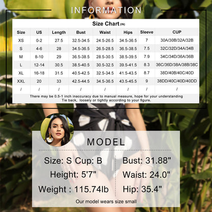 EXLURA Womens  dots One Piece Swimsuit