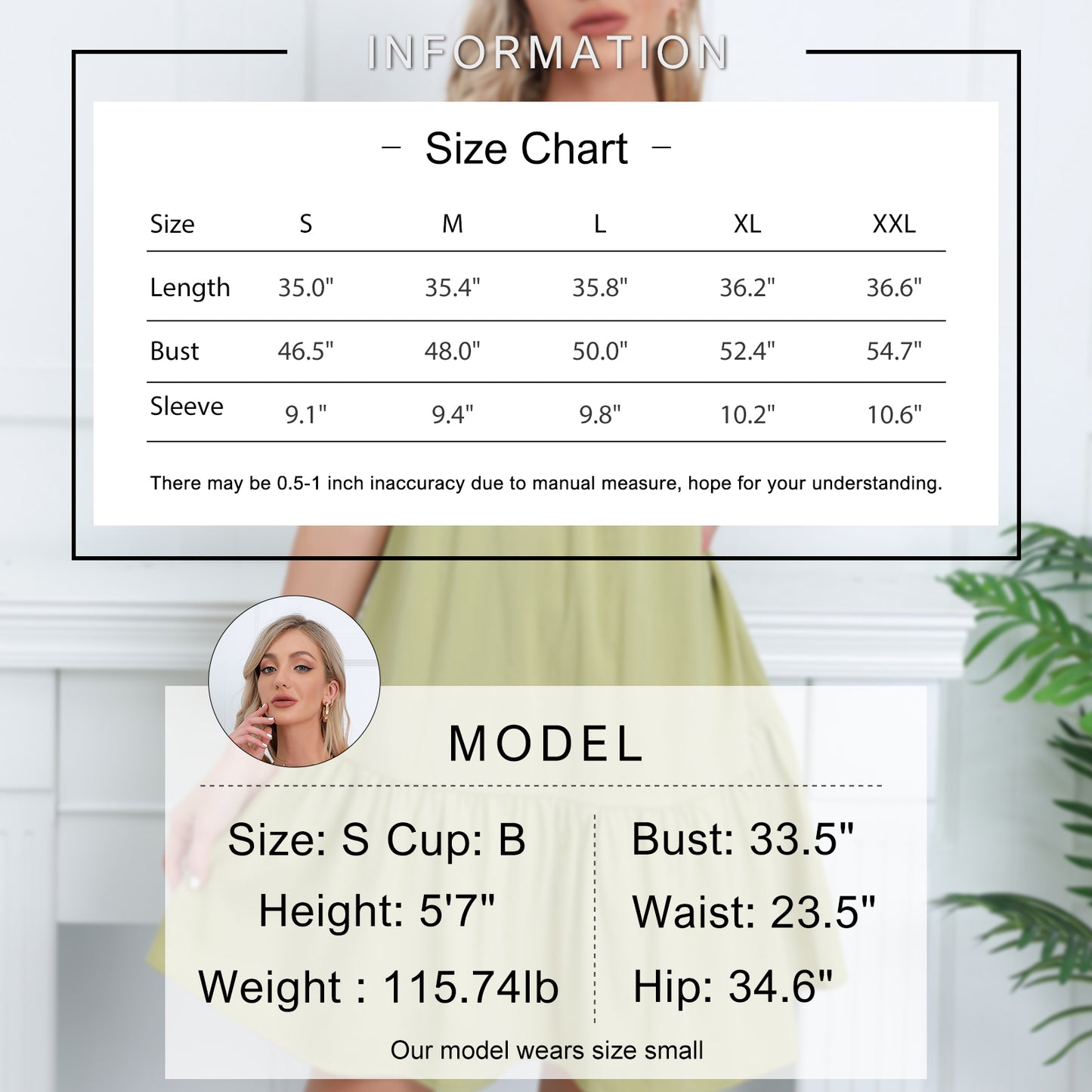 Exlura Women’s Square Neck Puff Short Sleeve Dress Off Shoulder Tiered Ruffle A-Line Babydoll Mini Party Dress