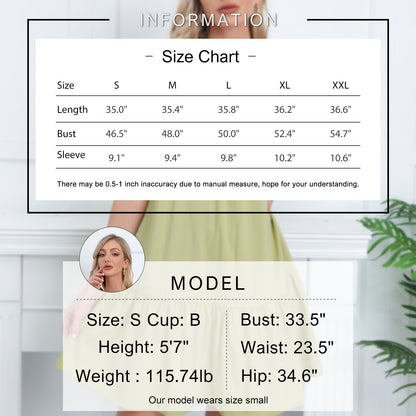 Exlura Women’s Square Neck Puff Short Sleeve Dress Off Shoulder Tiered Ruffle A-Line Babydoll Mini Party Dress