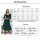 Byinns Womens Long Sleeves Smocked Waist Maxi Dress Elegant Ruffle Square Neck Dresses