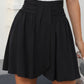 Front waist horizontal pleated half skirt