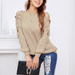 EXLURA Women’s Criss Cross Long Oversized Sweater Crew Neck Cold Shoulder Long Sleeve Pullover Sweater Knit Casual Trendy Tops