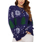 EXLURA Women’s Ugly Christmas Sweater Crew Neck Long Sleeve Chunky Pullover Sweater Casual Trendy Jumper Tops