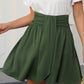 Front waist horizontal pleated half skirt