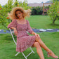Tiered Square Neck Off Shoulder Smocked Skater  Sundress