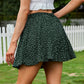 Exlura Women’s Pleated Short Mini Skirt High Waist A-Line Ruffle Flowy Skort Preppy Skater Tennis Skirt
