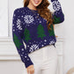 EXLURA Women’s Ugly Christmas Sweater Crew Neck Long Sleeve Chunky Pullover Sweater Casual Trendy Jumper Tops