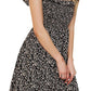 EXLURA Women's Sleeveless Dress Square Neck Floral Print High Waist A-line Ruffle Smocked Backless Midi Dress