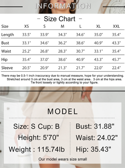 EXLURA Women's Wrap Bodycon Mini Dress Drawstring V Neck Long Lantern Sleeve Ruched Knit Sexy Bandage Cocktail Party Dresses