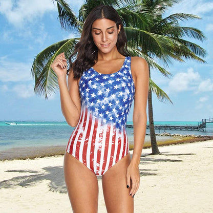 Exlura Women's Crisscross One Piece Swimsuit Athletic Training Swimwear Vintage Bathing Suit