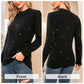 EXLURA Women’s Embroidered Polka Dot Pullover Sweater Mock Neck Long Sleeve Tops Casual Trendy Dressy Tops Jumpers