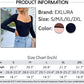 Exlura Women's Square Neck Ribbed Knitted Crop Sweater Long Sleeve Slim Fit Pullover Tops