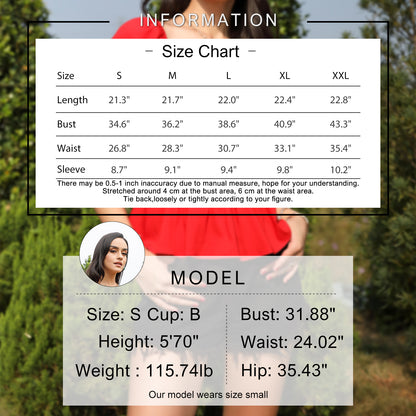 Exlura Women’s Off Shoulder Peplum Top Backless Ruched Square Neck Short Puff Sleeve Backless Crop Top Blouse