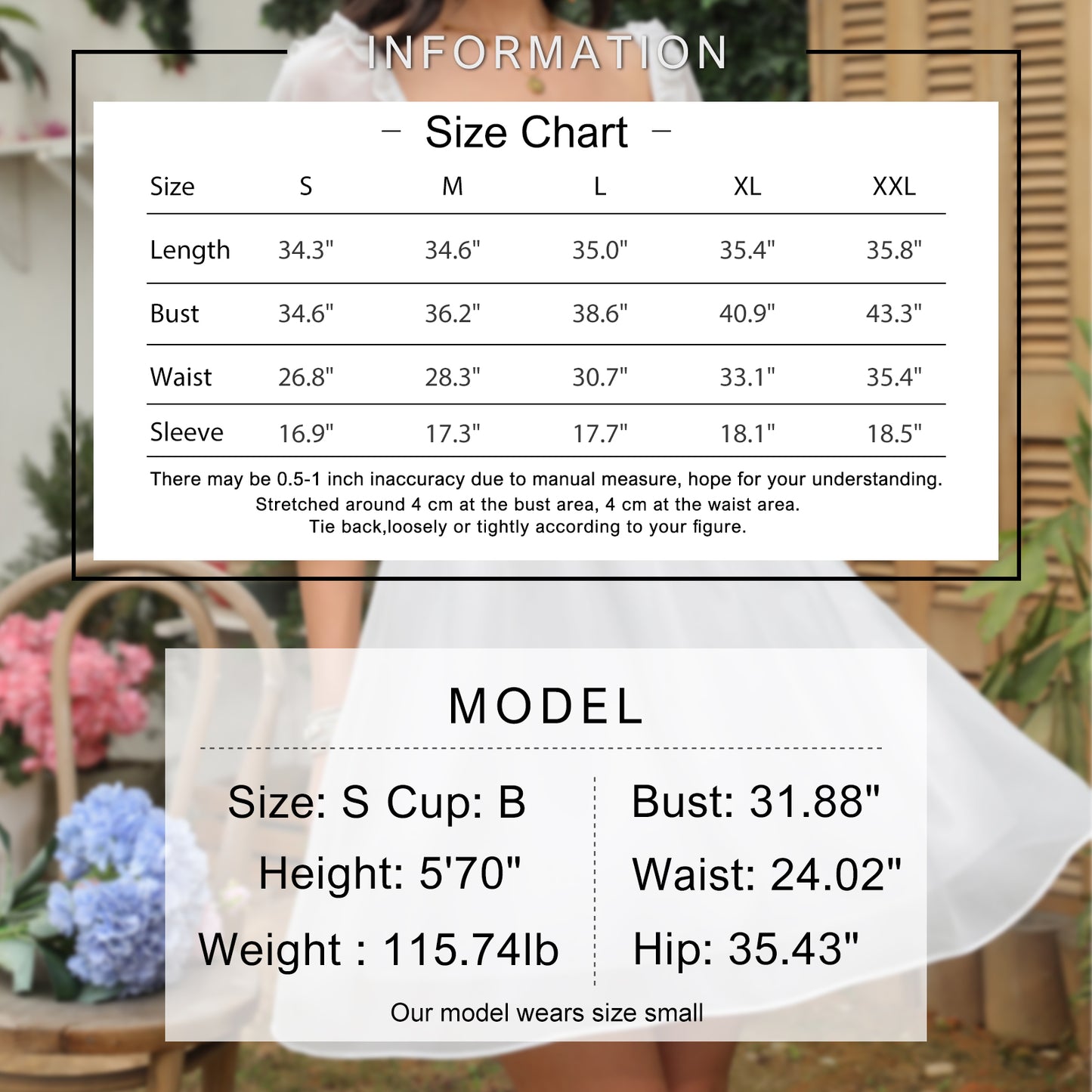Exlura Women’s Off Shoulder Floral Ruffle Dress Sundress Tie Back Puff Sleeve Backless Square Neck Mini Summer Dress