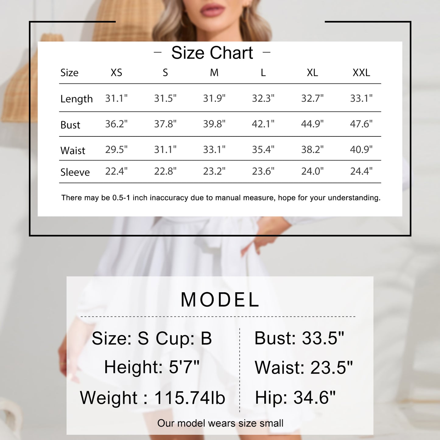 EXLURA Women’s Dressy Jumpsuit V Neck Puff Long Sleeve Waist Tie Ruffle Flowy Faux Wrap Jumpsuits Club Party Cocktail Wedding Guest Rompers