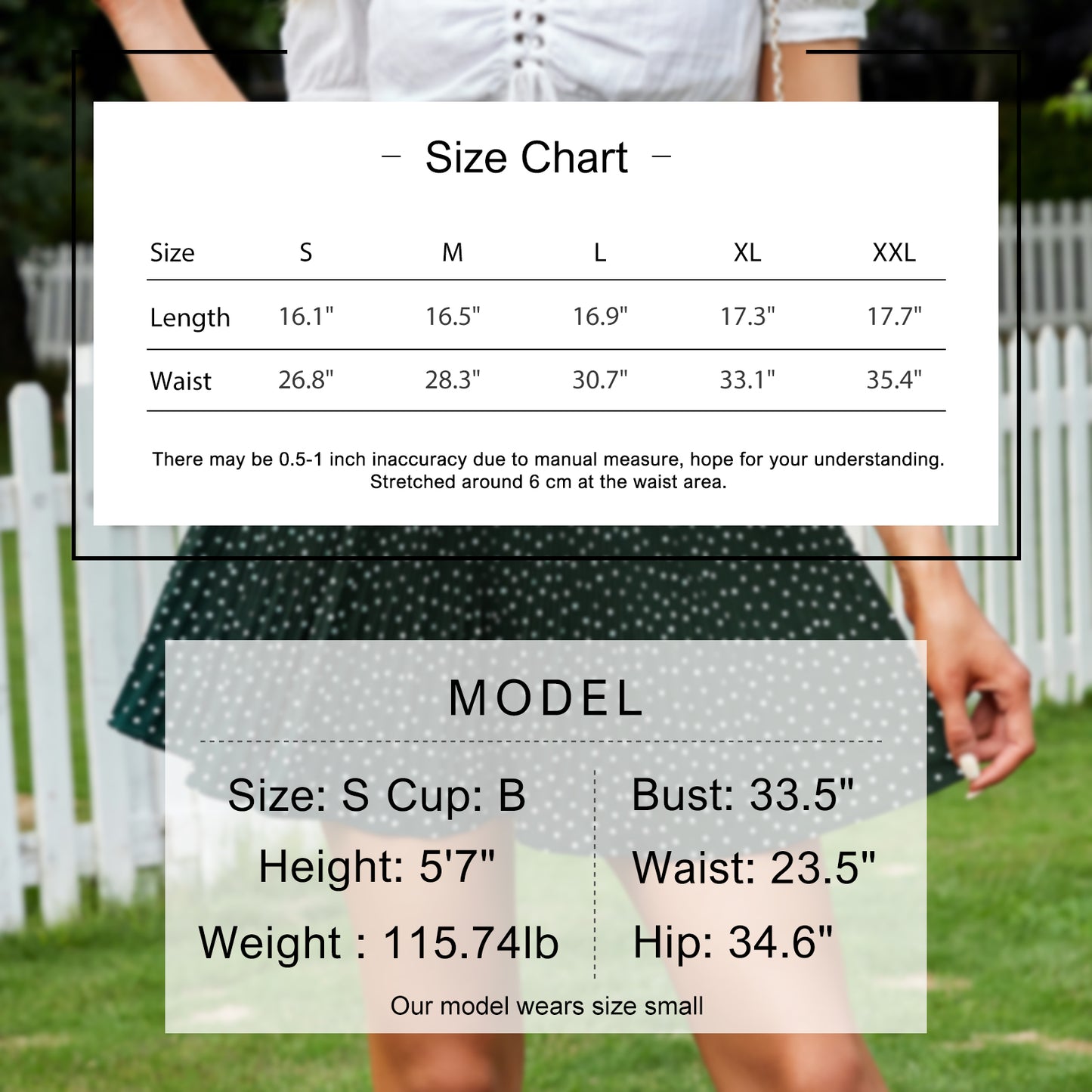 Exlura Women’s Pleated Short Mini Skirt High Waist A-Line Ruffle Flowy Skort Preppy Skater Tennis Skirt