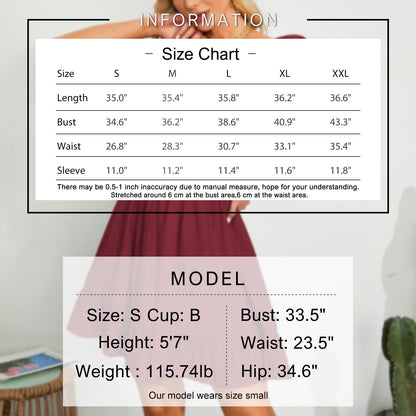 Exlura Women’s High Waist Square Neck Mini Dress Off Shoulder Smocked Puff Short Sleeve Summer Short Ruffle Dress