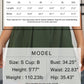 Front waist horizontal pleated half skirt