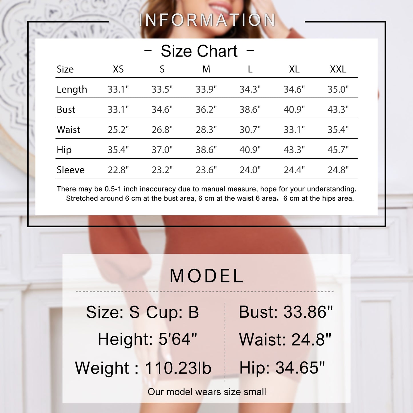 EXLURA Womens Bodycon Pullover Sweater Dress Mock Neck Asymmetrical Hem Long Puff Sleeve Sexy Mini Party Dress